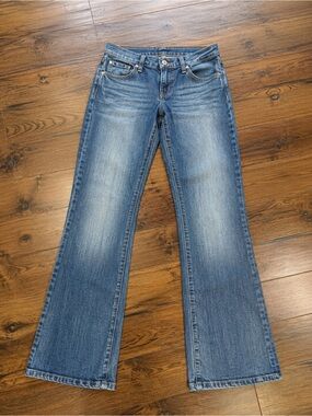 Seven7 Regular Bootcut Jeans Women’s Size 29 Dark Wash Stretch Denim Y2K